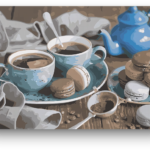 Kávé Macaron – számfestő készlet